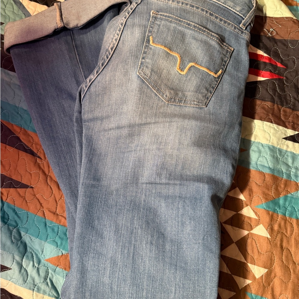 Kimes Ranch Light Blue Straight Leg Jeans